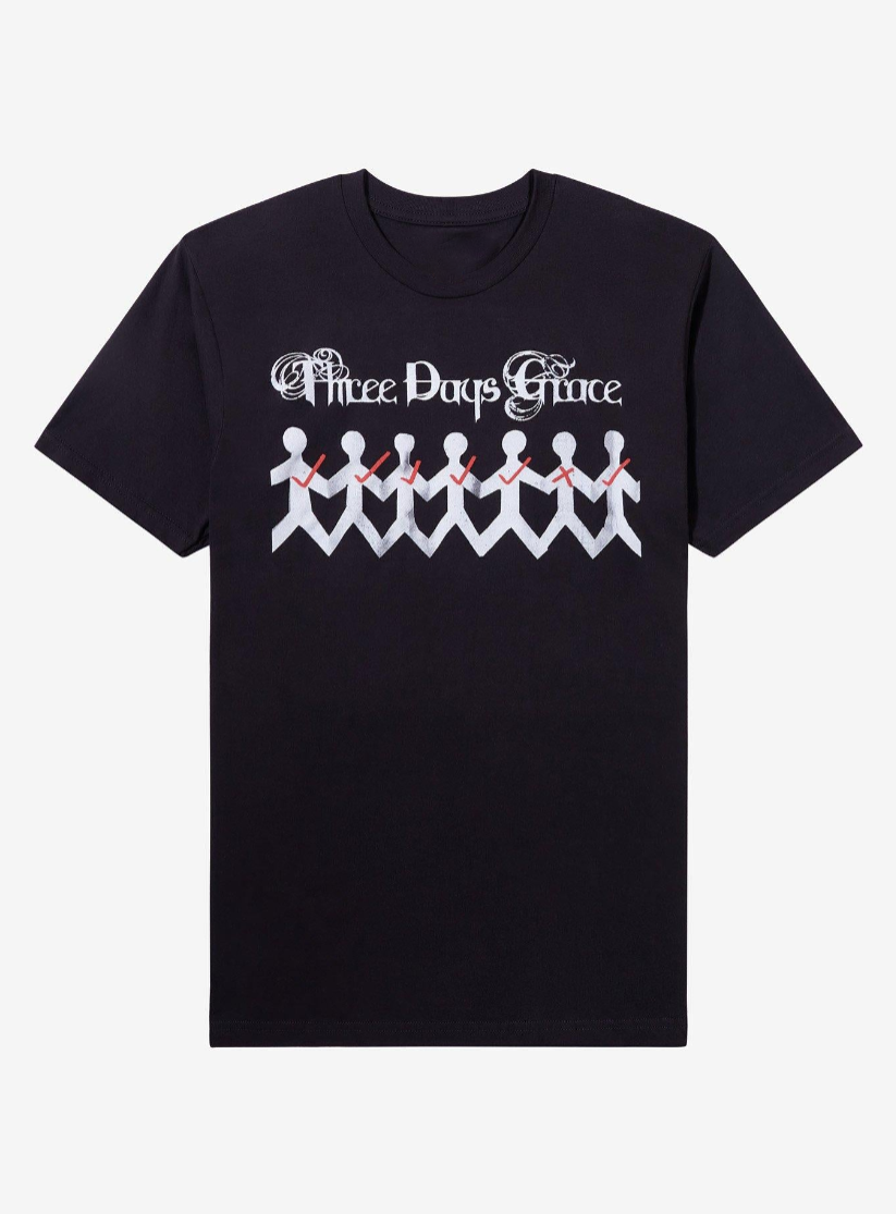 Three Days Grace One-X Paper People T-Shirt | Premium Unisex T-Shirt, Trending Graphic Tee