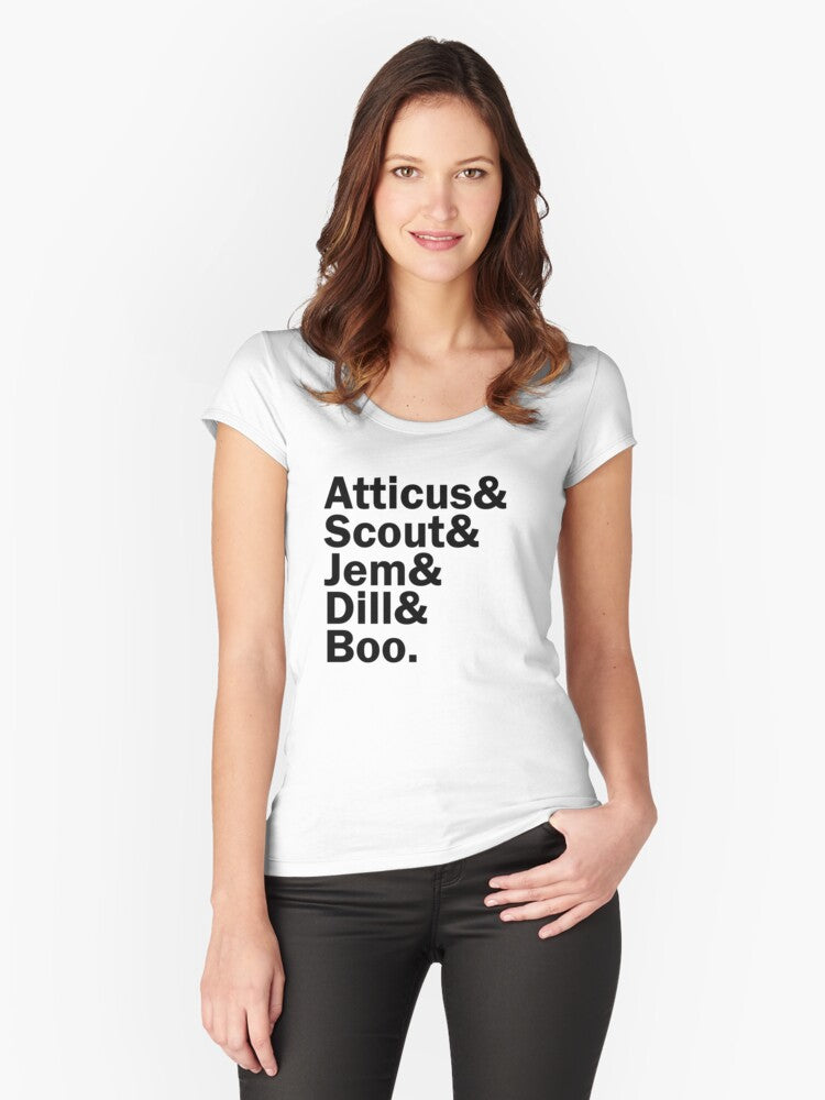 Atticus Scout Jem Dill Boo Fitted Scoop T Shirt T Shirt Premium Quality Fan Favorite