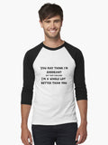 Arrogance Baseball 34 Sleeve T Shirt T Shirt Viral TikTok Fan Favorite