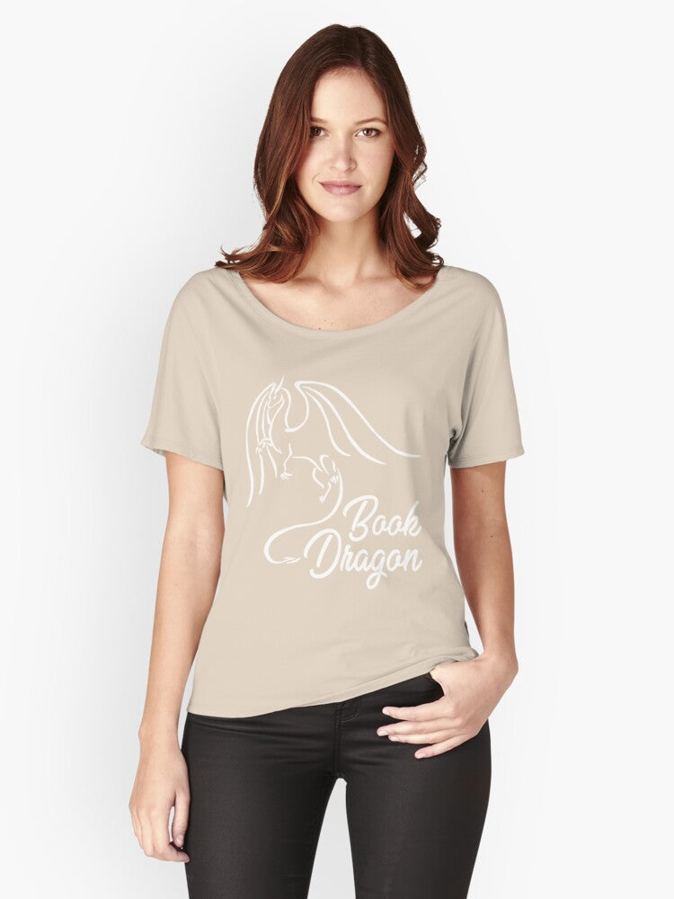 Book Dragon Relaxed Fit T Shirt T Shirt Aesthetic Fit Streetwear Essential
