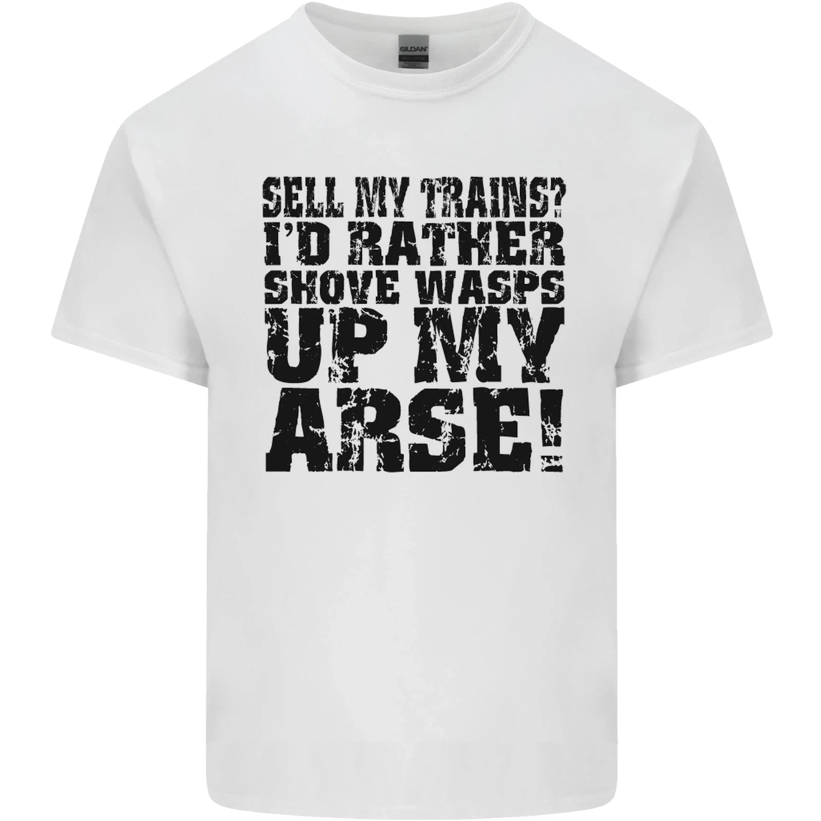 Sell My Trains Trainspotter Trainspotting Mens Cotton Tshirt Tee Top T-Shirt | Vintage Style | Great Gift For Fans