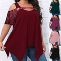 Womens Sequined Off Shoulder Top Sexy Shirt Summer Hot Selling Party Shirt T-Shirt | Comfort-Fit Style | Comfortable All-Day Fit
