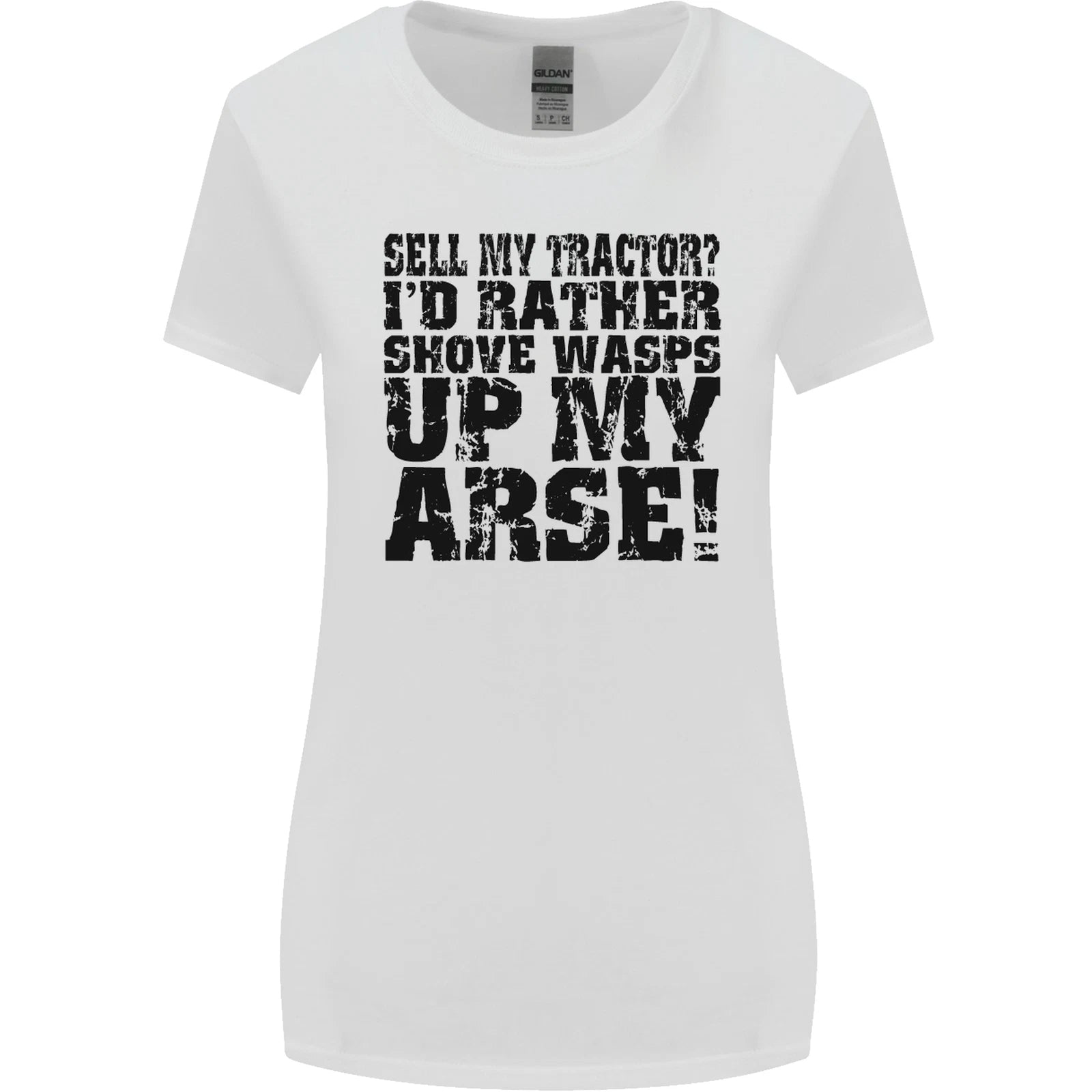 Sell My Tractor Farmer Farming Driver Womens Wider Cut Tshirt T-Shirt | High-Quality Print | Perfect For Daily Wear