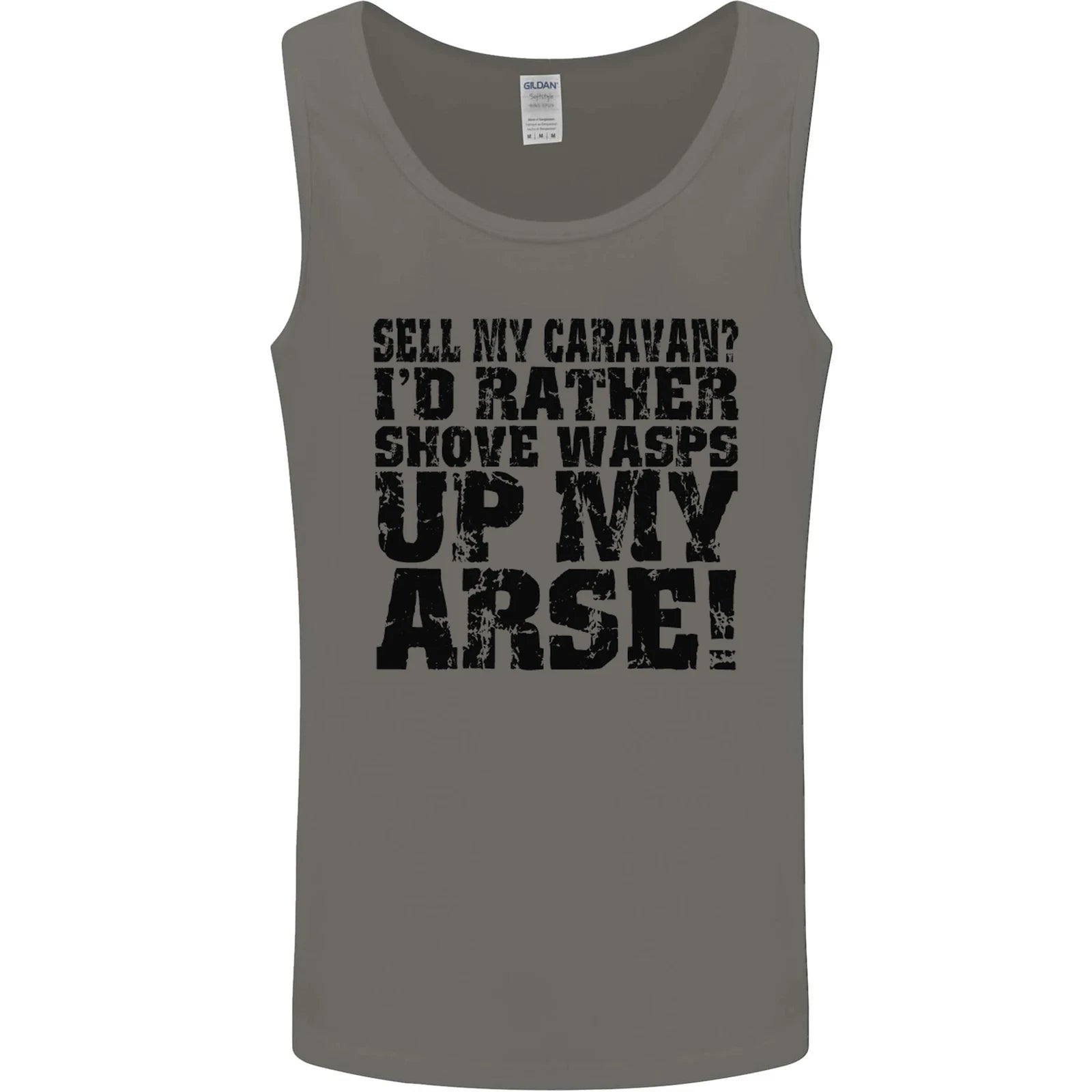 Sell My Caravan Caravanning Funny Holiday Mens Vest Tank Top Tank Top | Best-Selling Apparel | Trending Fashion Apparel