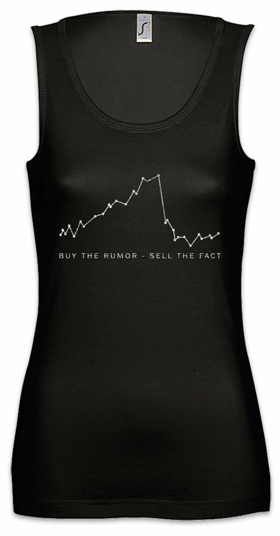 Buy The Rumor Sell The Fact Women Tank Top Investment Banker Trader Daytrader Tank Top | Classic Streetwear | Comfortable All-Day Fit