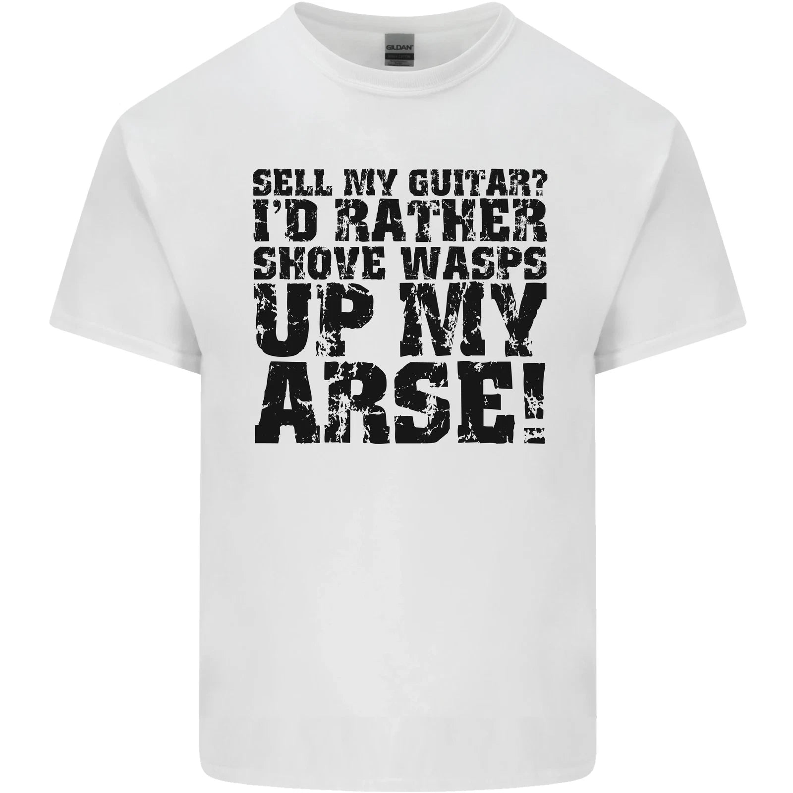 Sell My Guitar Guitarist Acoustic Funny Mens Cotton Tshirt Tee Top T-Shirt | Comfort-Fit Style | Perfect For Daily Wear