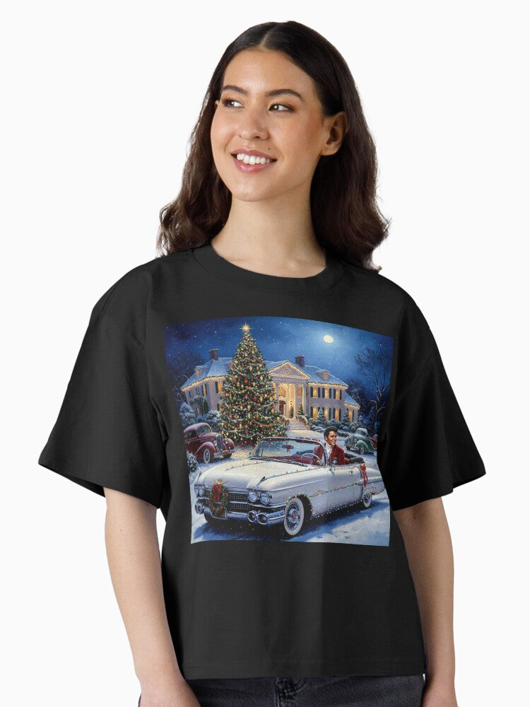 Hollywood Holidays The King s Grand Holiday Arrival Boxy T Shirt Boxy T Shirt Viral TikTok Modern Aesthetic