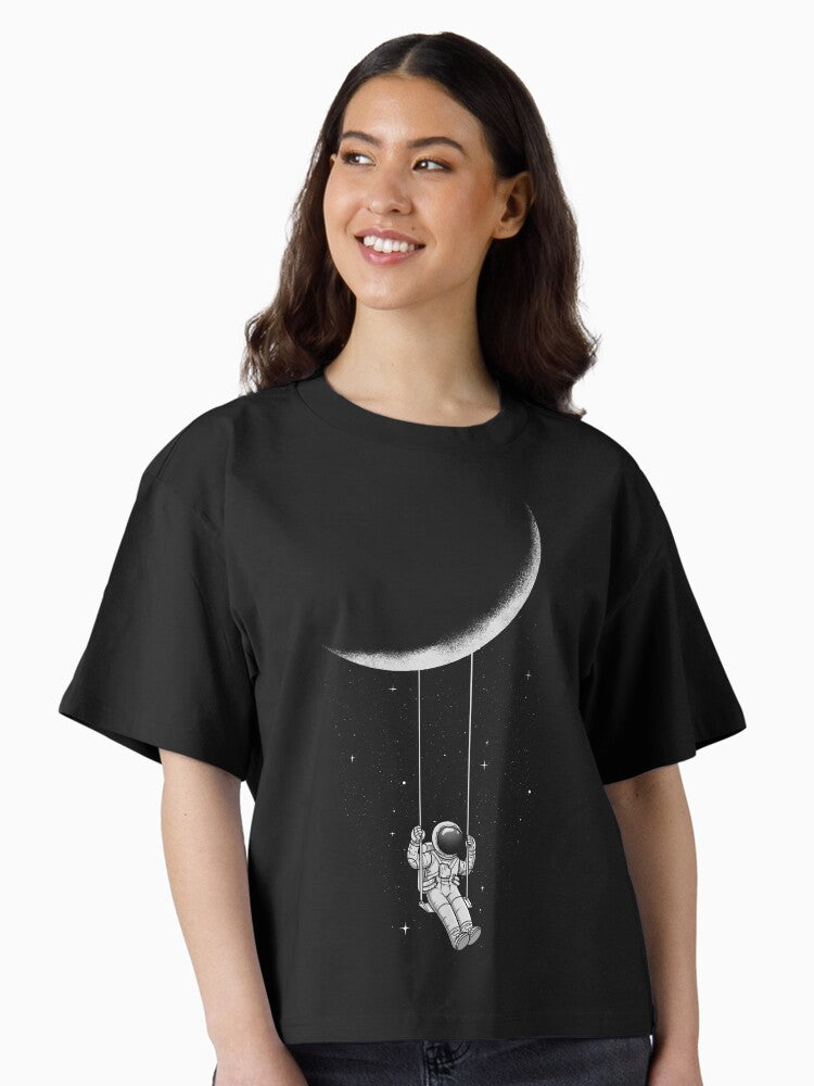Moon Swing Boxy T Shirt Boxy T Shirt Streetwear Style Boxy Fit