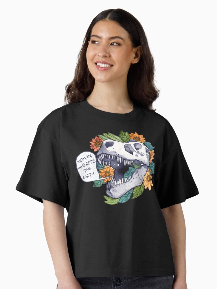She Rex Woman Inherits the Earth Boxy T Shirt Boxy T Shirt Viral TikTok Relaxed Style