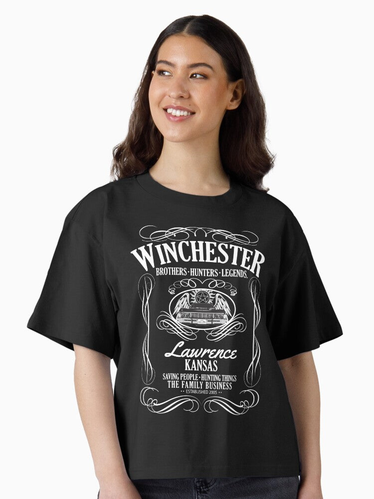 Winchester American Legends Boxy T Shirt Boxy T Shirt Premium Print Relaxed Style