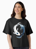 Tui and La Yin Yang Koi Boxy T Shirt Boxy T Shirt High Search Demand Daily Wear