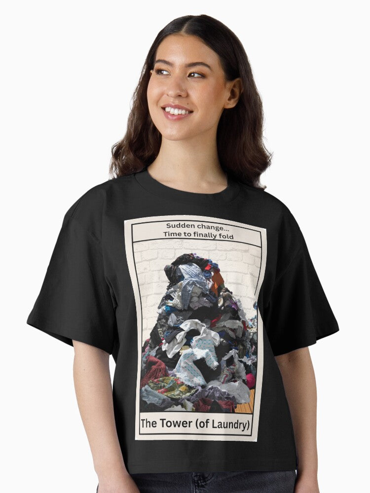 The Tower of Laundry Boxy T Shirt Boxy T Shirt Streetwear Style Modern Aesthetic