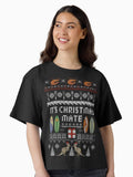 Aussie Ugly Knit Boxy T Shirt Boxy T Shirt Premium Print Relaxed Style