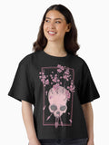 Skull and floral arrows Boxy T Shirt Boxy T Shirt High Search Demand Boxy Fit