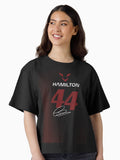 Lewis Hamilton Team Ferrari Retro Design Boxy T Shirt Boxy T Shirt Trending US Modern Aesthetic