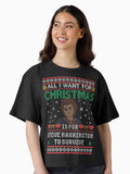 All I Want for is for Steve to Survive Boxy T Shirt Boxy T Shirt Comfort Fit Daily Wear