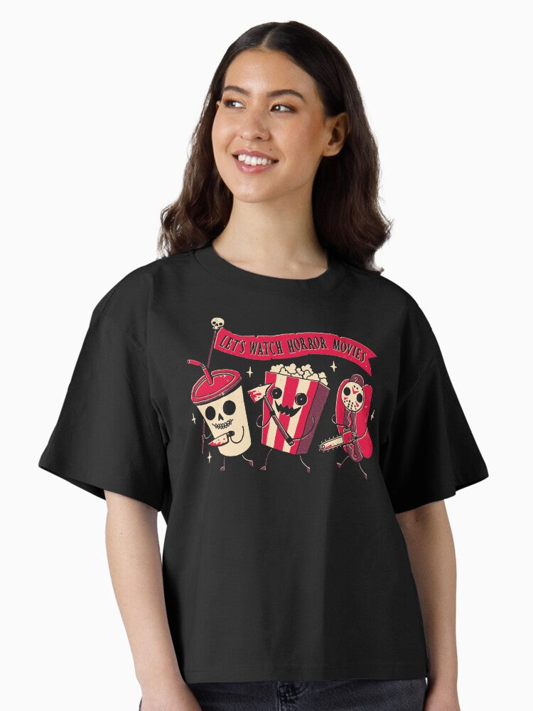 Midnight Movie Boxy T Shirt Boxy T Shirt Premium Print Gift Ready