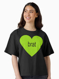Brat Heart Boxy T Shirt Boxy T Shirt Premium Print Gift Ready