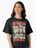 We Hiss You A Meowy Funny Cat Boxy T Shirt Boxy T Shirt High Search Demand Gift Ready
