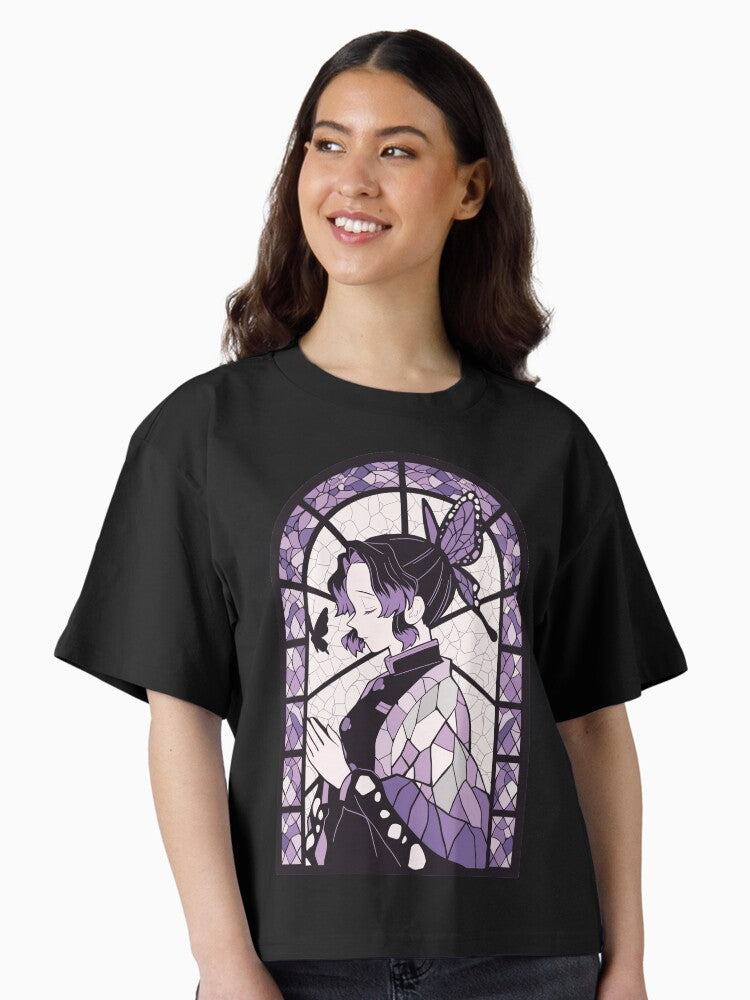 Stained Glass Insect Slayer Boxy T Shirt Boxy T Shirt Trending US Relaxed Style
