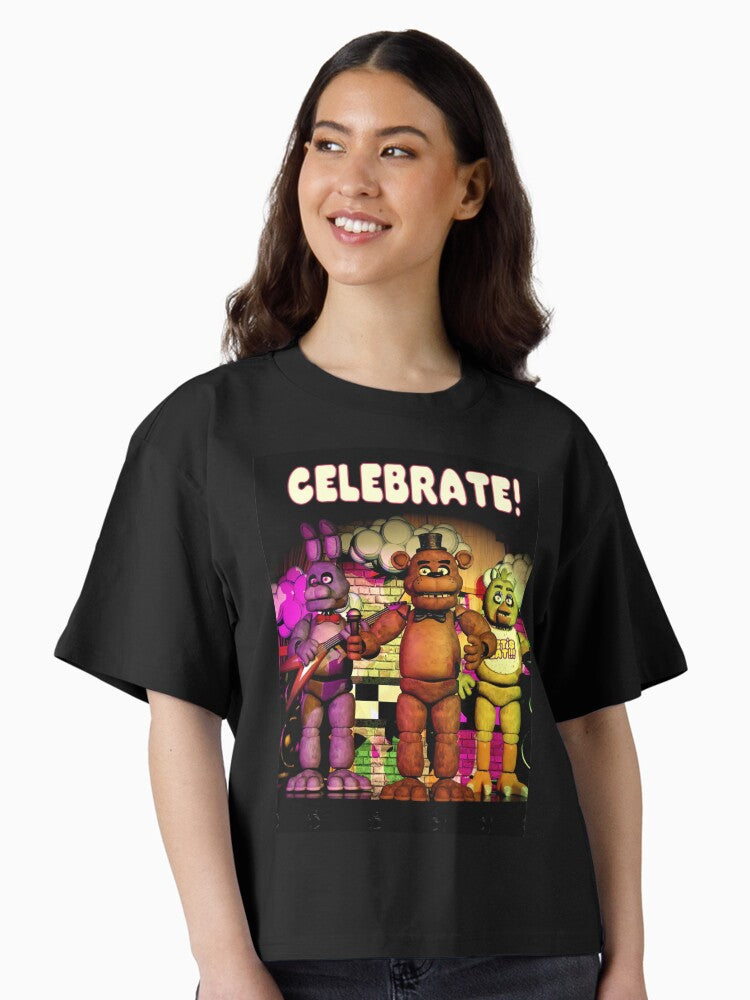 8K FNAF Celebrate Boxy T Shirt Boxy T Shirt High Search Demand Gift Ready