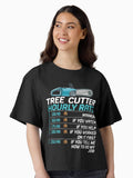 Professional Arborist Hourly Rate Chainsaw Graphic Design Boxy T Shirt Boxy T Shirt Trending US Gift Ready