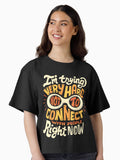 Not to connect with people Boxy T Shirt Boxy T Shirt Trending US Modern Aesthetic
