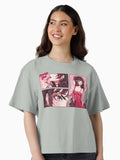 The cherry girl makeup comic Boxy T Shirt Boxy T Shirt High Search Demand Modern Aesthetic