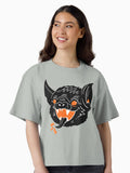 Vintage Bat Halloween Boxy T Shirt Boxy T Shirt High Search Demand Gift Ready