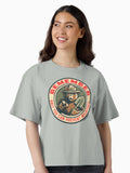 Smokey Bear Remember Only You Can Prevent Wildfires Officially Licensed Art Boxy T Shirt Boxy T Shirt Premium Print