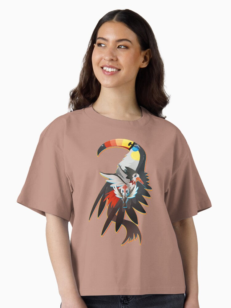 Pikipek Trumbeak and Toucannon Boxy T Shirt Boxy T Shirt Viral TikTok Daily Wear