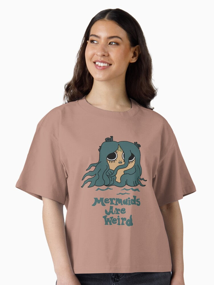 Flapjack Mermaids Are Weird Boxy T Shirt Boxy T Shirt Premium Print Modern Aesthetic