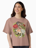 Quoll and Numbat Australian Wreath Boxy T Shirt Boxy T Shirt Streetwear Style Modern Aesthetic
