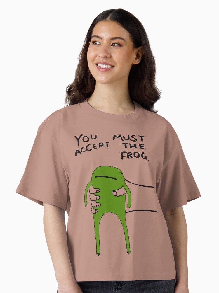 You Must Accept The Frog Boxy T Shirt Boxy T Shirt Viral TikTok Boxy Fit