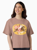 BACCHANTE ON A PANTHER Maenad Carrying a Thyrsus Boxy T Shirt Boxy T Shirt High Search Demand Modern Aesthetic