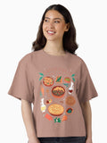 Saturnalia Feast Boxy T Shirt Boxy T Shirt Streetwear Style Relaxed Style