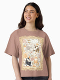 Cottage Cat Coquette in Ginger Orange Boxy T Shirt Boxy T Shirt High Search Demand Relaxed Style