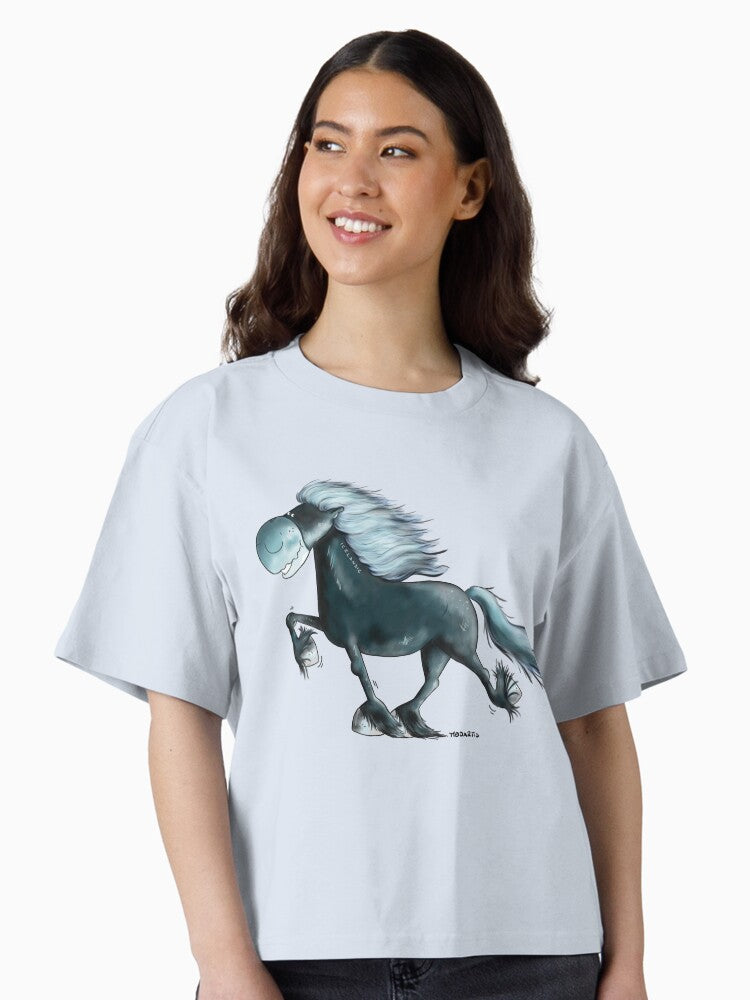 Icelandic Horse Power Boxy T Shirt Boxy T Shirt Viral TikTok Daily Wear