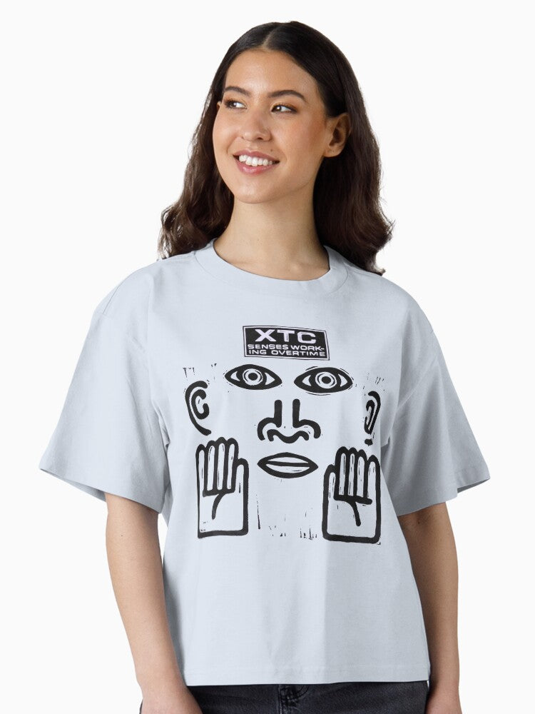 Senses Working Overtime Boxy T Shirt Boxy T Shirt Streetwear Style Boxy Fit