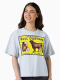 Vintage 1890s Bull Durham tobacco ad Boxy T Shirt Boxy T Shirt Premium Print Daily Wear