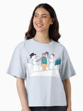 Snowmen Build a Man Man Boxy T Shirt Boxy T Shirt Premium Print Gift Ready