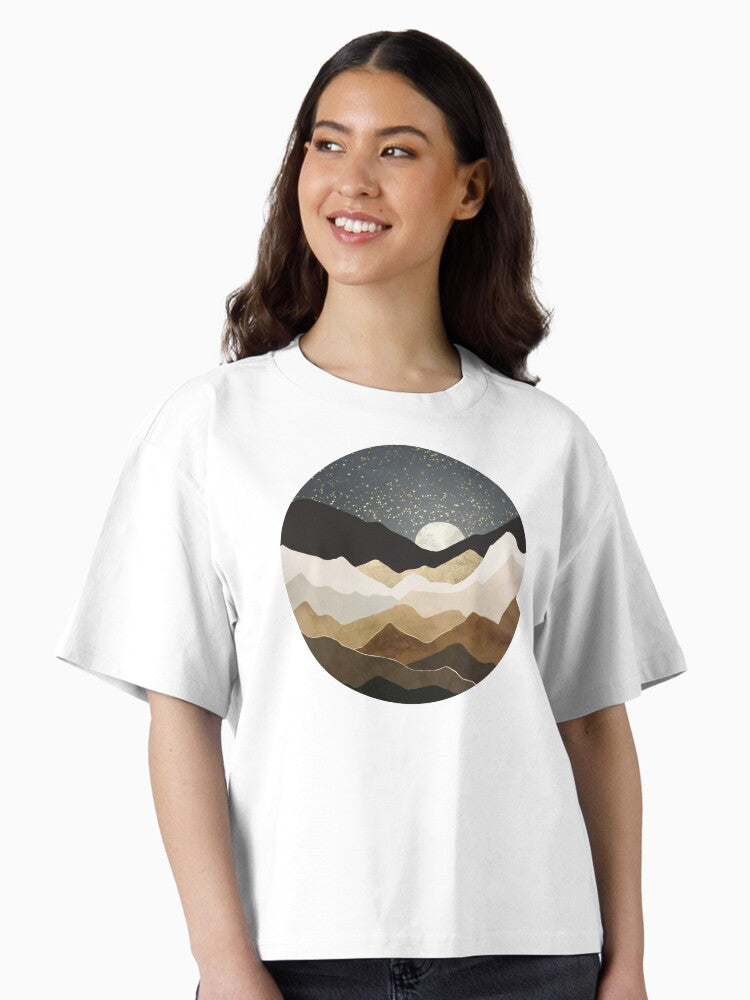 Golden Stars Boxy T Shirt Boxy T Shirt Viral TikTok Gift Ready