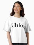 chloe Boxy T Shirt Boxy T Shirt Premium Print Relaxed Style