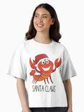 Santa Claws Funny Lobster gift Boxy T Shirt Boxy T Shirt Viral TikTok Gift Ready