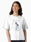 Felicette the First Cat in Space Boxy T Shirt Boxy T Shirt Comfort Fit Modern Aesthetic