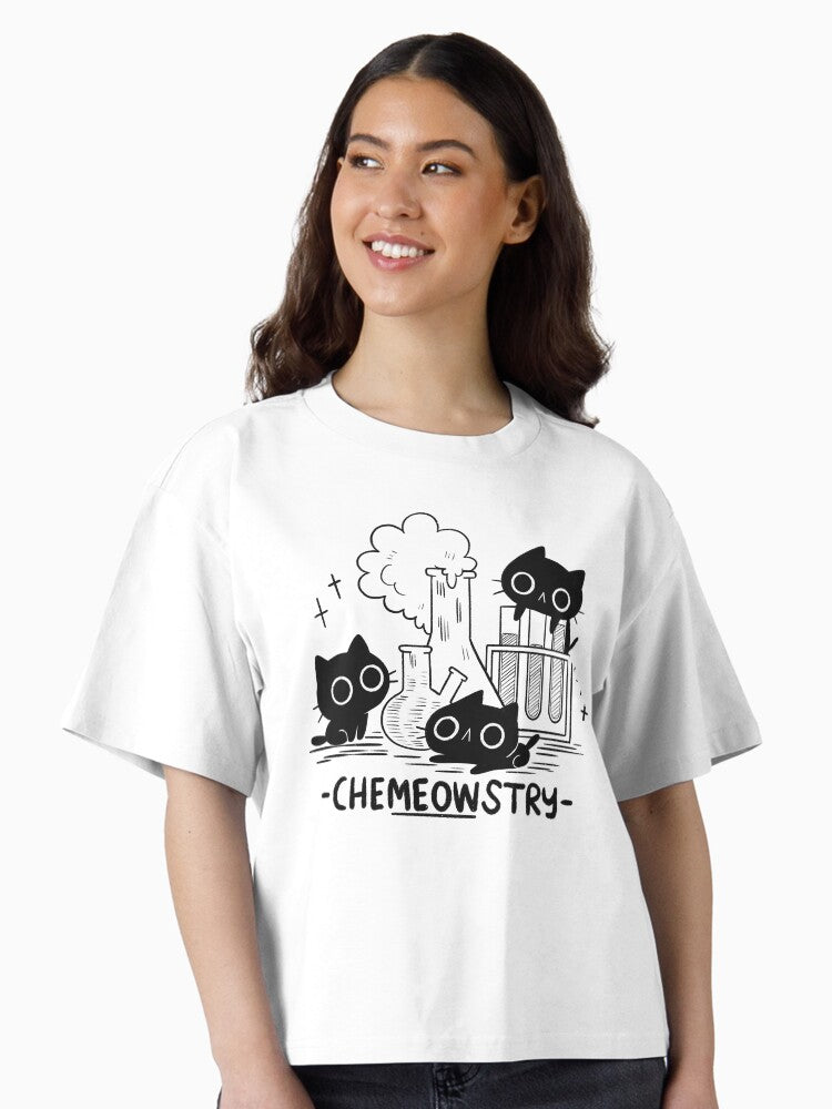 Chemeowstry Boxy T Shirt Boxy T Shirt Streetwear Style Gift Ready