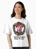 Kevin s Mom in a wreath Boxy T Shirt Boxy T Shirt High Search Demand Boxy Fit