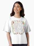 Anne of Green Gables Enjoy Things Quote Boxy T Shirt Boxy T Shirt Comfort Fit Modern Aesthetic