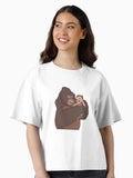 Baby Tarzan and Kala Boxy T Shirt Boxy T Shirt Streetwear Style Relaxed Style