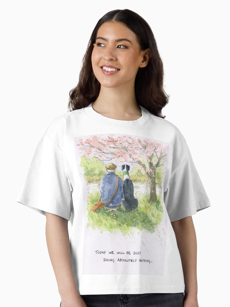 Today we will be doing absolutely nothing Boxy T Shirt Boxy T Shirt Comfort Fit Gift Ready